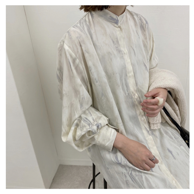 nananamoe nananamoe*open collar long shirts OP