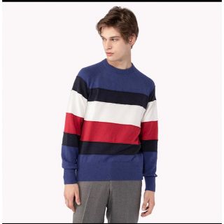 トミーヒルフィガー(TOMMY HILFIGER)の【新品未使用】TOMMY HILFIGER ストライプセーター(ニット/セーター)