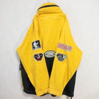 激レア】Bear ベア ナイロンジャケット ハーフジップ USA 90s 古着-