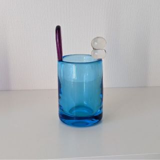 イッタラ(iittala)のスコープ別注　ポムポム　スカイブルー(置物)