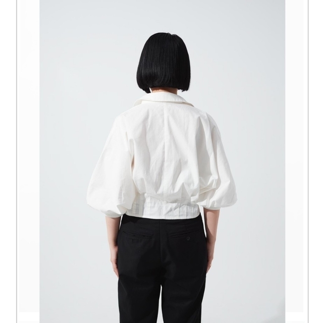 【SR sheer】PUFFY BLOUSE (WHITE) 2