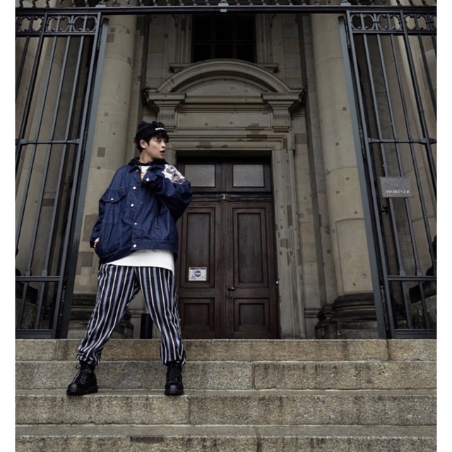 スラックス山中拓也着用 MUZE  Stripe Slacks