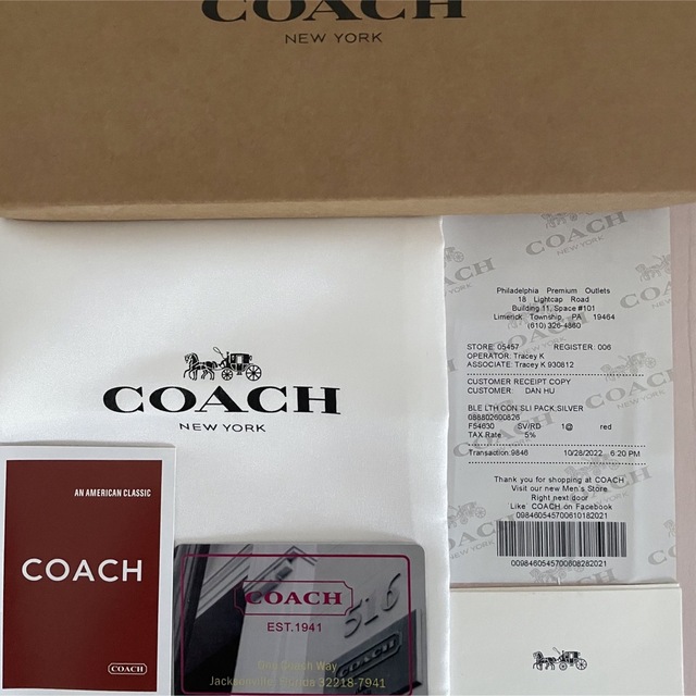 【新品未使用】COACH コーチ アコーディオン　ジップ　ウォレット （最新作） 5