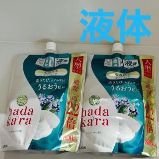 ハダカラ(hadakara（LION）)の【未開封】hadakara リッチソープの香り　800ml 2個セット(ボディソープ/石鹸)