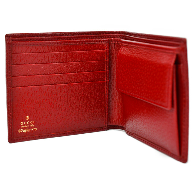 かわいい新作 Gucci - 647803 二つ折り財布 GGスプリーム ドラえもん