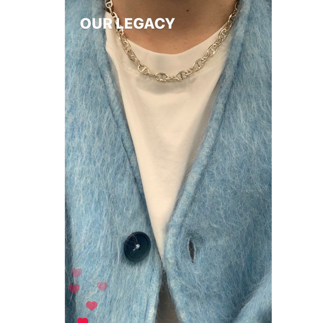 Acne Studios(アクネストゥディオズ)のOur Legacy Baby Blue Mohair Cardigan メンズのトップス(カーディガン)の商品写真