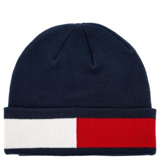 トミーヒルフィガー(TOMMY HILFIGER)のニットキャップ TOMMY HILFIGER H8H83264 ネイビー(ニット帽/ビーニー)