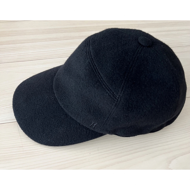 HERMES 帽子 キャップ CAP カシミヤ ブラック 表記サイズ 59