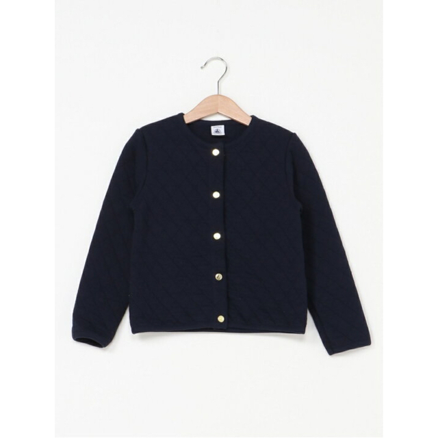 プチバトー　PETIT BATEAU　キルティングカーディガン