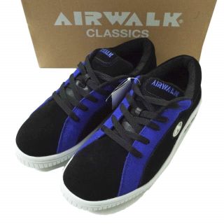 エアウォーク(AIRWALK)のAIRWALK エアウォーク ONE ワン AW-CL-6005 US11(29cm) BLACK/BLUE スエード スケート スニーカー シューズ【新古品】【中古】【AIRWALK】(スニーカー)