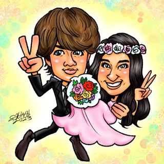 似顔絵オーダー❗️ポップで可愛いアイコンなどプレゼントにも人気です❣️(アート/写真)
