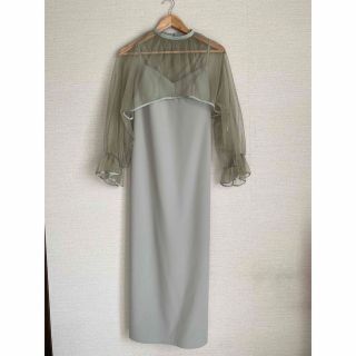 AmeriVINTAGE シースルードレス ボルドー レース素材 レイヤード