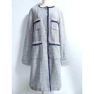 マックスマーラ(Max Mara)の【未使用に近い】Max Maraウィークエンド マックスマーラツイードコート36(ロングコート)