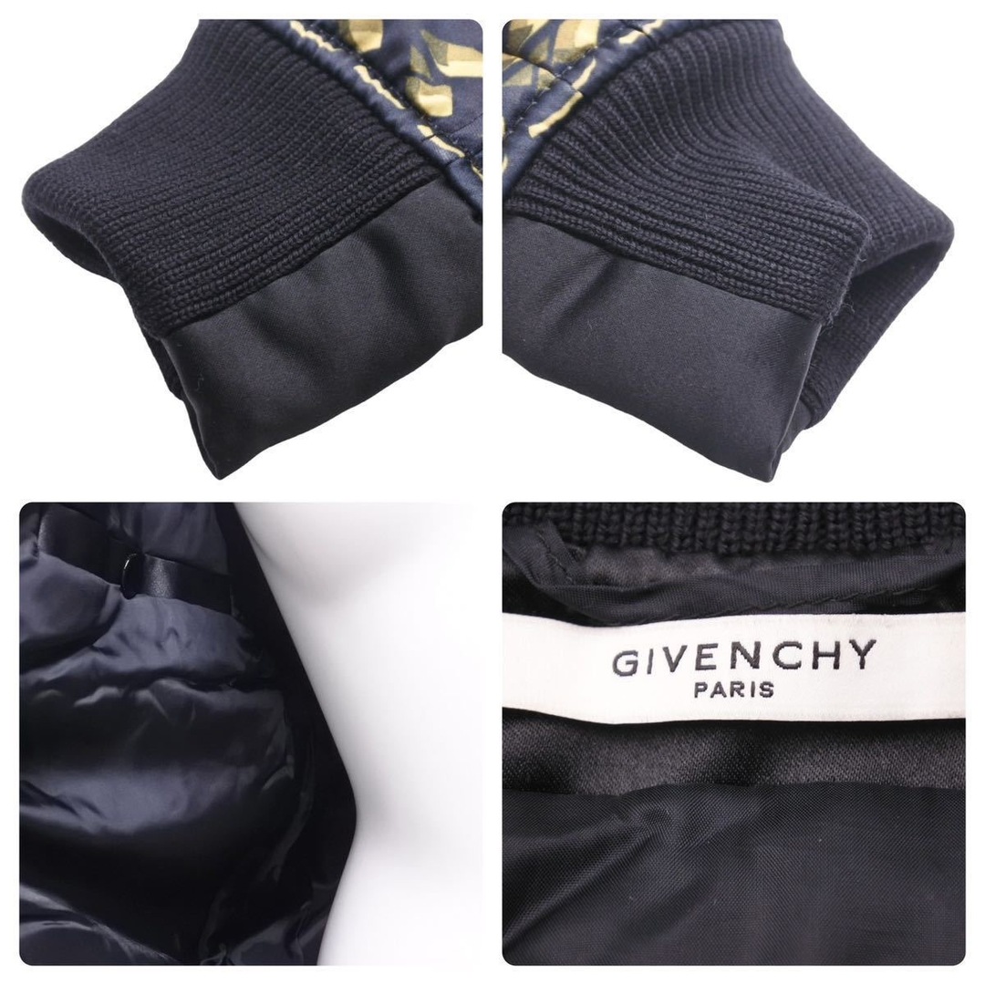 Givenchy ジバンシー 花柄 黒豹 ブルゾンジャケット ブラック ボンバージャケット 総柄 アウター サイズ34 美品  45857