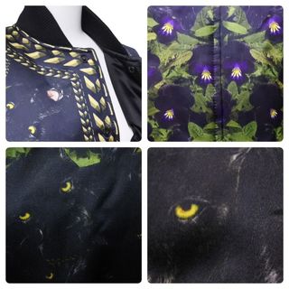 GIVENCHY - Givenchy ジバンシー 花柄 黒豹 ブルゾンジャケット