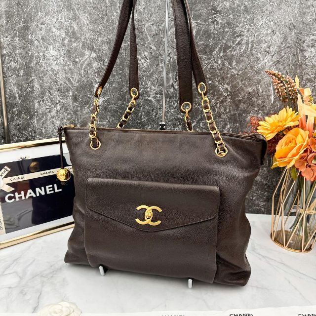 美品CHANEL☆カンボンライン　ボーリングバッグ☆正規品　CHANEL保存袋付