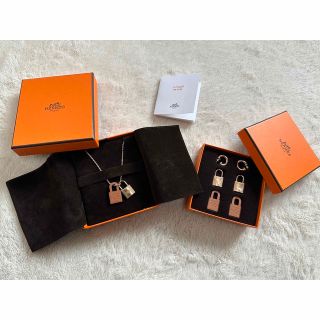 エルメス(Hermes)のエルメス　ケリー　ピアス&ネックレス　ゴールド(ピアス)