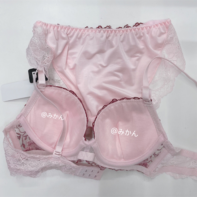 ロマンティックフラワーガーデンブラショーツセット(ピンク) レディースの下着/アンダーウェア(ブラ&ショーツセット)の商品写真