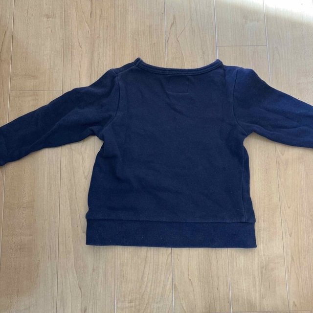 Lee(リー)のLeeトレーナー　スウェット　100 ネイビー キッズ/ベビー/マタニティのキッズ服男の子用(90cm~)(Tシャツ/カットソー)の商品写真