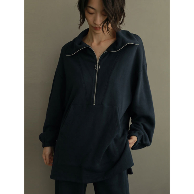 etre tokyo スウェットアノラックトップス ネイビー-