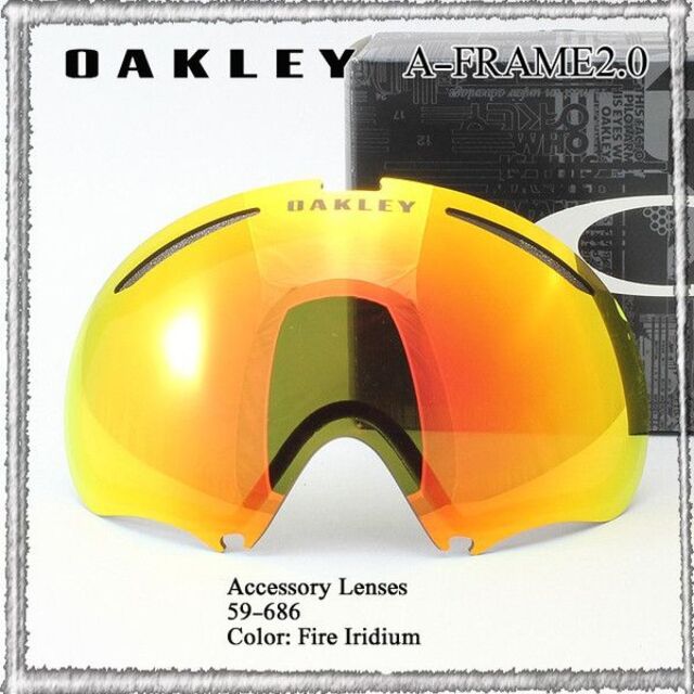 セール　オークリー OAKLEY A-Frame 2.0 スペアレンズ Fire