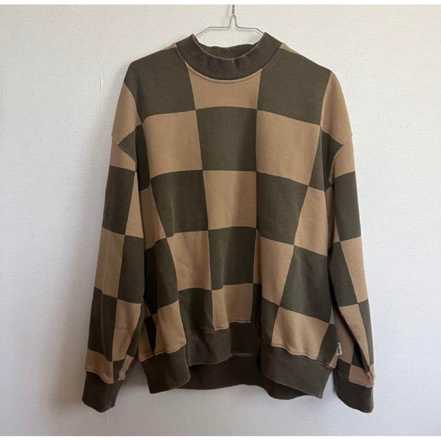 Stussy BLUR CHECKER FLEECE MOCK NECKS