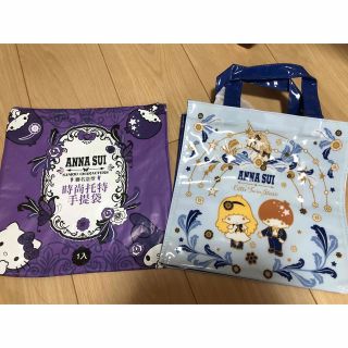 アナスイ(ANNA SUI)の【台湾セブン限定】　新品未使用　サンリオ　キキララ防撥水トートバッ(キャラクターグッズ)