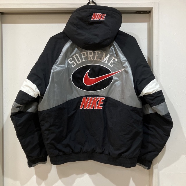 Supreme nike hooded sport jacket black L