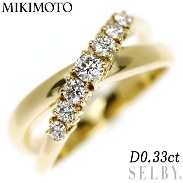 海外並行輸入正規品 MIKIMOTO D0.33ct リング ダイヤモンド K18YG