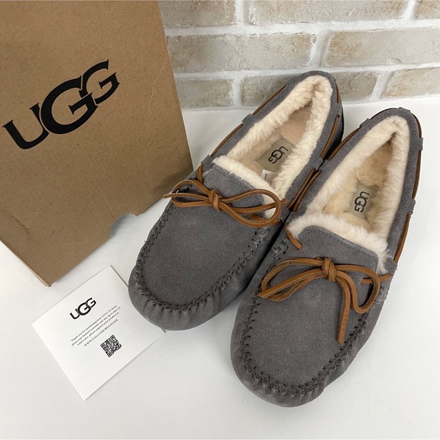 ① アグ UGG DAKOTA スリッポン8 25cm グレー - スリッポン/モカシン