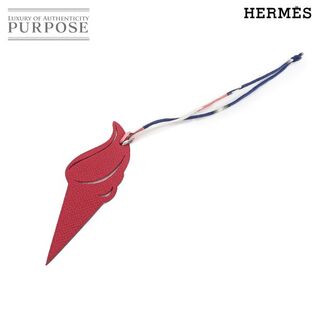 エルメス(Hermes)の未使用 エルメス HERMES プティアッシュ アイスクリーム バッグ チャーム エプソン レザー ルージュグレナ ベージュ VLP 90130088(チャーム)