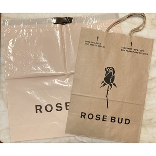 ローズバッド(ROSE BUD)のローズバッド　ショップ袋　ショッパー　紙袋　エコバッグ　ギフト　プレゼント　２点(ショップ袋)