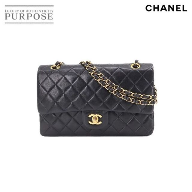 CHANEL - 新品同様 シャネル CHANEL マトラッセ 25 チェーン ショルダー バッグ レザー ブラック A01112 ゴールド 金具 ヴィンテージ VLP 90172934