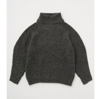 マウジー(moussy)のmoussy 新作　FLUFFY ROLL NECK ニット　グレー　タートル(ニット/セーター)