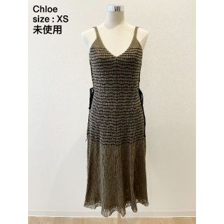 クロエ(Chloe)の【未使用】Chloe＊ワンピース・サイズXS(ひざ丈ワンピース)