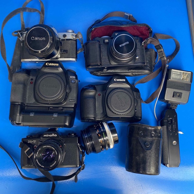 カメラフィルムカメラ、デジタルカメラ5点セット　備品も込み！