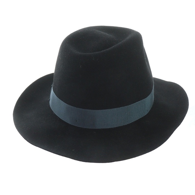 Borsalino(ボルサリーノ)のボルサリーノ Borsalino ハット 帽子 60 ウール 黒  レディースの帽子(その他)の商品写真