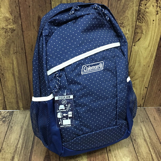 Coleman Walker15 2000032870 ウォーカー15 ネイビードット リュック バックパック【中古】【004】 メンズのバッグ(バッグパック/リュック)の商品写真