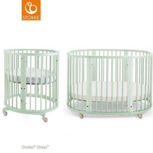 Stokke(ストッケ)の《未使用あり！即完売レア色》ストッケ　スリーピー　ミニ　ベビーベッドセット キッズ/ベビー/マタニティの寝具/家具(ベビーベッド)の商品写真