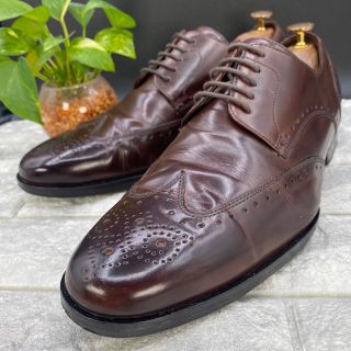 コールハーン(Cole Haan)の✨良品 コールハーン 紳士靴 ウイングチップ メダリオン 外羽根 ブラウン 28(ドレス/ビジネス)