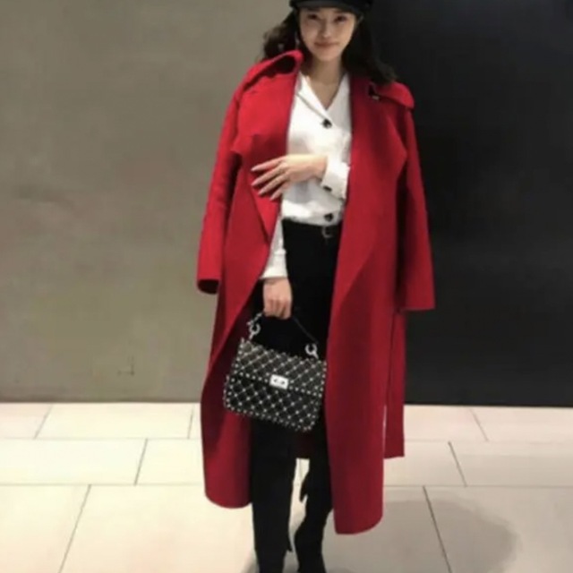 LE CIEL BLEU ロングコート グレー