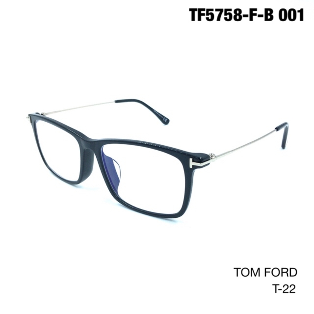 TOM FORD(トムフォード)のTOM FORD トムフォード TF5758-F-B 001 メガネ　ブラック メンズのファッション小物(サングラス/メガネ)の商品写真