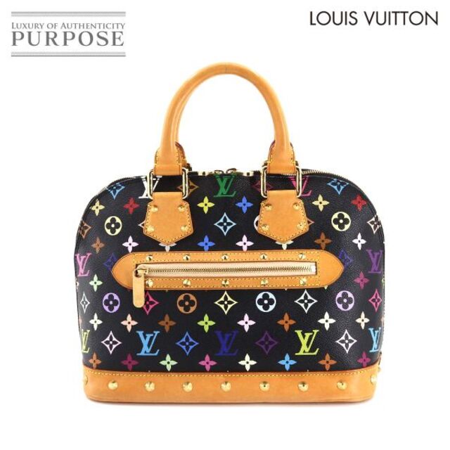 ルイ ヴィトン LOUIS VUITTON モノグラム マルチカラー アルマ ハンド バッグ ノワール M92646 ゴールド 金具 VLP 90178872