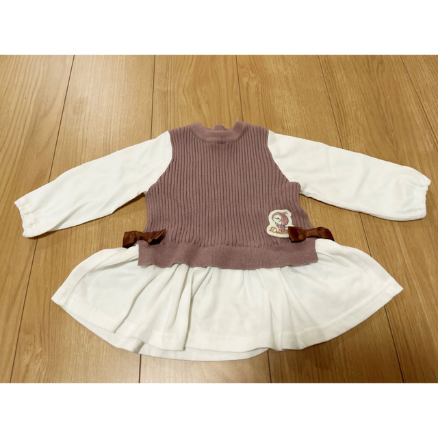 【Mさま専用】ドキンちゃんトップス　80 キッズ/ベビー/マタニティのベビー服(~85cm)(トレーナー)の商品写真