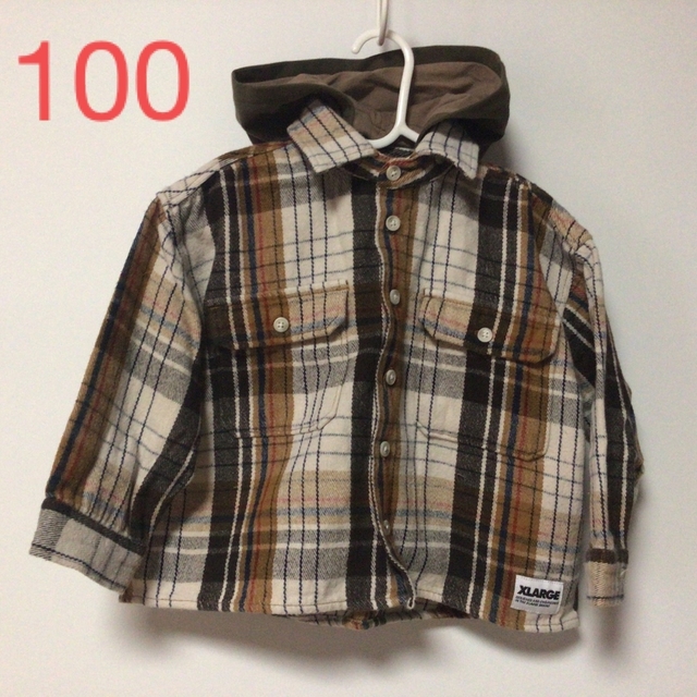 XLARGE(エクストララージ)のエクストララージキッズ★シャツ★100cm キッズ/ベビー/マタニティのキッズ服男の子用(90cm~)(ブラウス)の商品写真