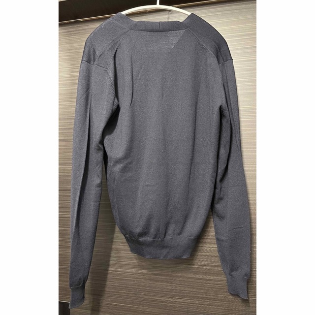 【国内正規品】プラダ メンズウールカーディガン48 ネイビー