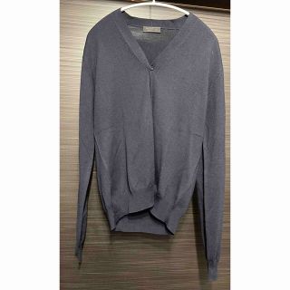 【国内正規品】プラダ メンズウールカーディガン48 ネイビー