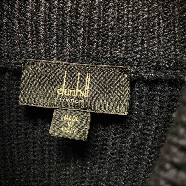 Dunhill - Dunhill 20AWエルボーパッチ ドライバーズニット イタリア製 Dunhill - Dunhill 20AWエルボーパッチ ドライバーズニット イタリア製