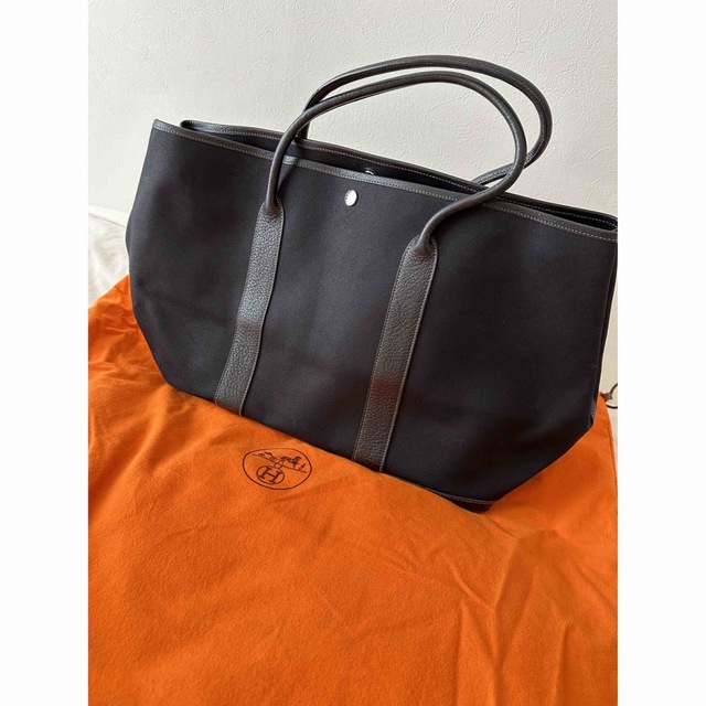 流行 Hermes - 美品!エルメス ガーデンパーティー ブラック トート