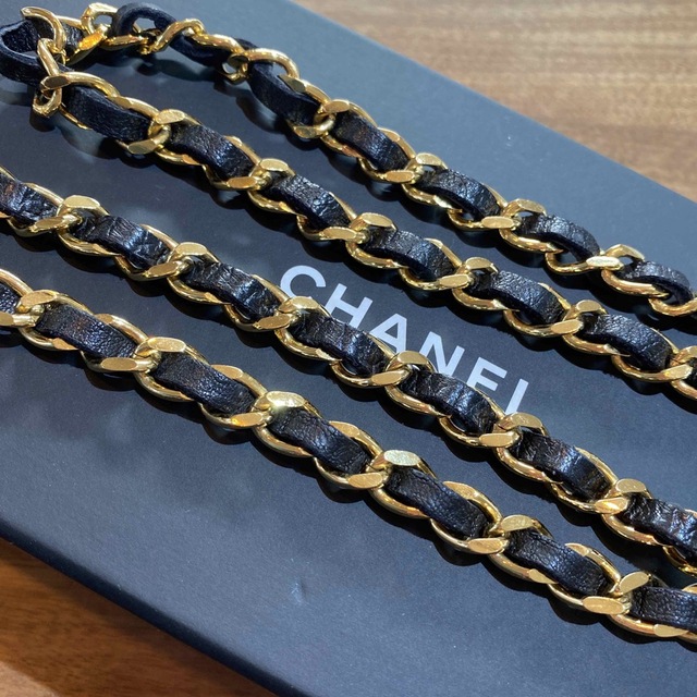 正規品シャネル◆CHANELヴィンテージ品CoCoマークチェーンベルト